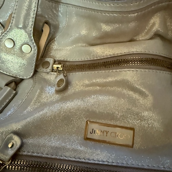 Jimmy Choo Mahala bag in glistening snow - Picture 3 of 6